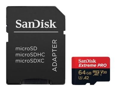SanDisk Extreme PRO microSDXC 64 GB UHS-I SanDisk Extreme PRO microSDXC 64 GB UHS-I