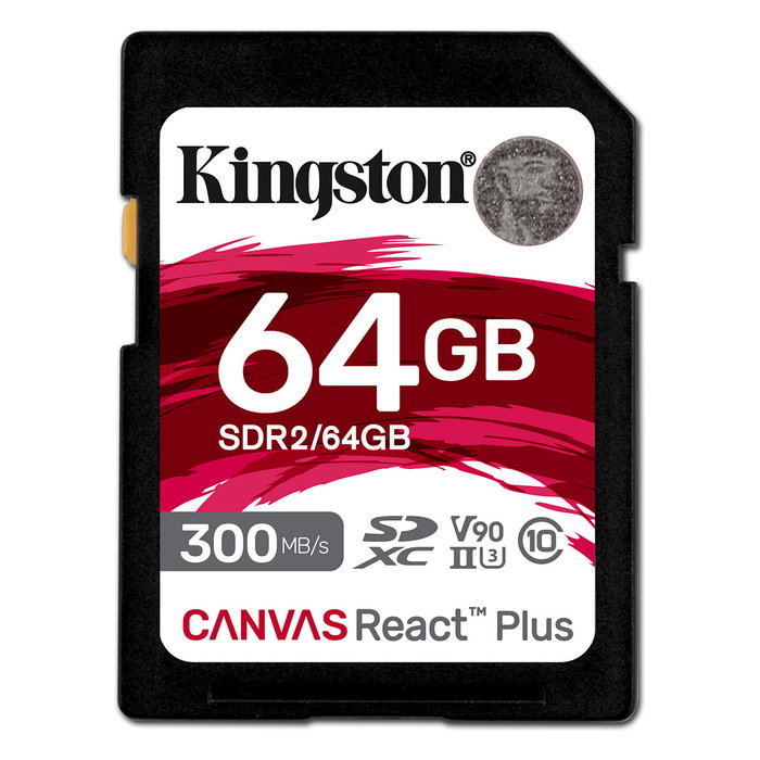 Kingston Canvas React Plus 64GB SDXC UHS-II V90
