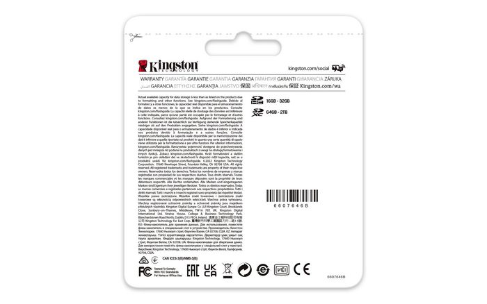 Kingston SDCS2/64GB Canvas React Plus Tarjeta SDXC UHS-II 64GB, Clase V90, Velocidad Lectura 300MB/s Escritura 260MB/s para Grabación 8K/4K/VR