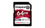 Kingston SDCS2/64GB Canvas React Plus Tarjeta SDXC UHS-II 64GB, Clase V90, Velocidad Lectura 300MB/s Escritura 260MB/s para Grabación 8K/4K/VR