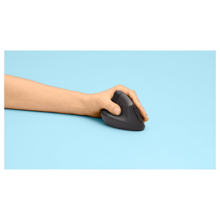 Logitech Lift Left Ratón Ergonómico Vertical Inalámbrico, Grafito