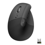 Logitech Lift Left Ratón Ergonómico Vertical Inalámbrico, Grafito
