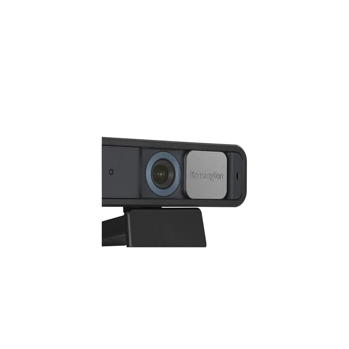 Kensington W2050 Webcam Pro 1080p Full HD Auto Enfoque, 93° Campo Visión, Micrófonos Estéreo, USB, Compatible Teams/Zoom, Tapa Privacidad, Negro/Gris
