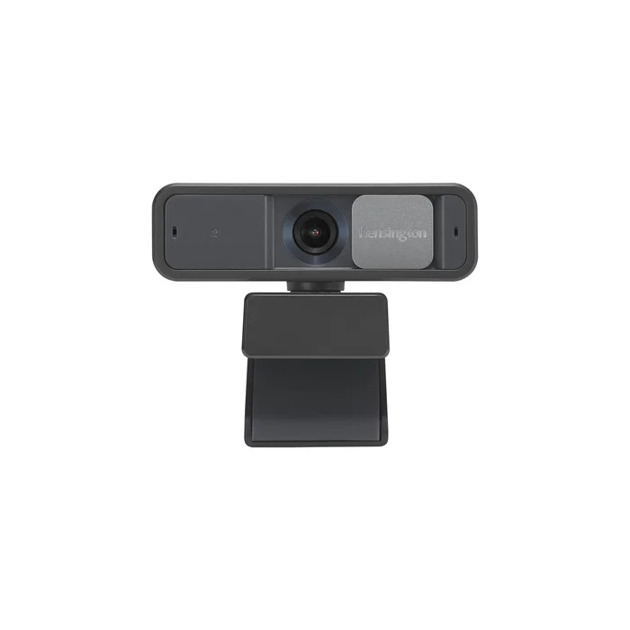 Kensington W2050 Webcam Pro 1080p Full HD Auto Enfoque, 93° Campo Visión, Micrófonos Estéreo, USB, Compatible Teams/Zoom, Tapa Privacidad, Negro/Gris