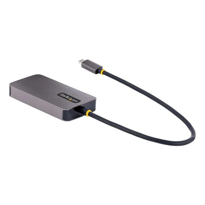 StarTech Adaptador Gráfico USB Type-C a HDMI VGA DVI 4K 60Hz HDR - 118-USBC-HDMI-VGADVI - Color Gris