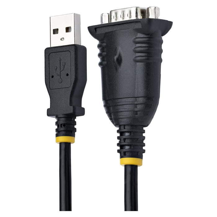 StarTech.com Cable USB a Serie de 1m, Conversor DB9 Macho RS232 a USB Prolific