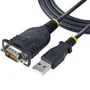 StarTech.com Cable USB a Serie de 1m, Conversor DB9 Macho RS232 a USB Prolific