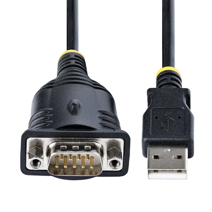 StarTech.com Cable Adaptador USB a Serie RS-232 DB9 1P3FP-USB-SERIAL, 0.91 m, Prolific PL2303, Compatible con Windows, Mac, Linux