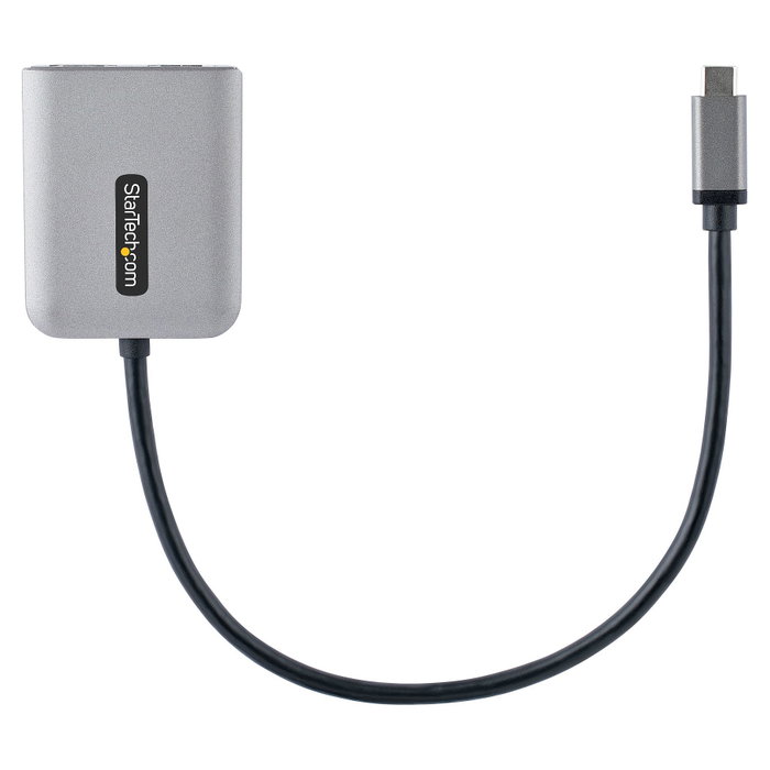 StarTech.com Adaptador USB-C a HDMI Doble MST Hub 4K 60Hz Gris