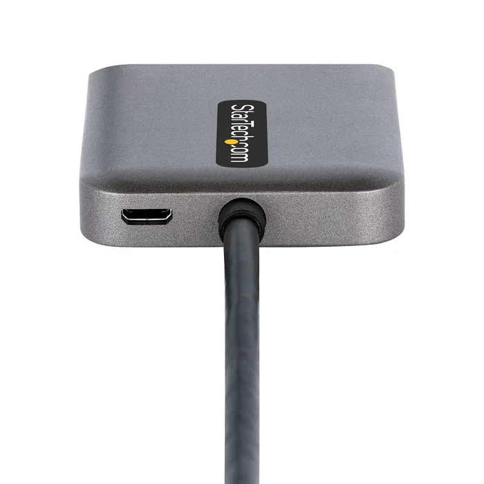 StarTech Hub MST DisplayPort a 2 Puertos HDMI - MST14DP122HD - Divisor de Vídeo para 2 Monitores 4K UHD a 60Hz, HDR, DisplayPort 1.4 con DSC, Plug & Play, Solo Windows (Negro/Gris)