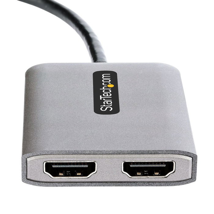 Startech.com Hub Concentrador MST DisplayPort a 2 Puertos HDMI: Adaptador Multimonitor con Doble 4K a 60 Hz Startech.com Hub Concentrador MST DisplayPort a 2 Puertos HDMI: Adaptador Multimonitor con Doble 4K a 60 Hz