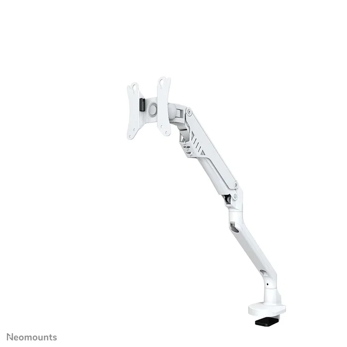 Neomounts FPMA-D750WHITE2 Soporte Brazo Monitor Ajustable para Escritorio, Resorte de Gas, 10 a 32 Pulgadas, 8 kg, VESA 75x75/100x100 mm, Giratorio e Inclinable, Color Blanco