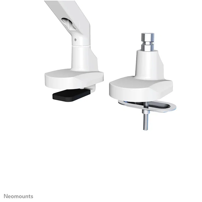 Neomounts FPMA-D750WHITE2 Soporte Brazo Monitor Ajustable para Escritorio, Resorte de Gas, 10 a 32 Pulgadas, 8 kg, VESA 75x75/100x100 mm, Giratorio e Inclinable, Color Blanco