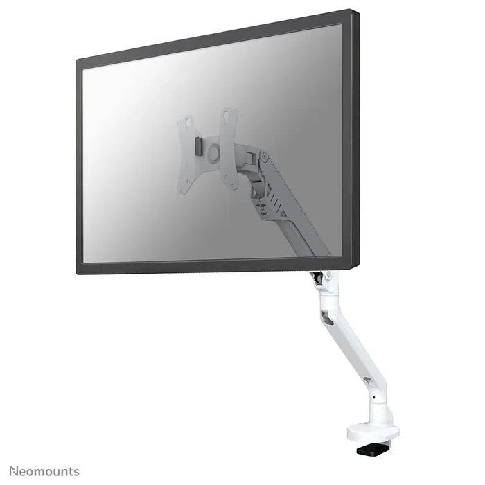 Neomounts FPMA-D750WHITE2 Soporte Brazo Monitor Ajustable para Escritorio, Resorte de Gas, 10 a 32 Pulgadas, 8 kg, VESA 75x75/100x100 mm, Giratorio e Inclinable, Color Blanco