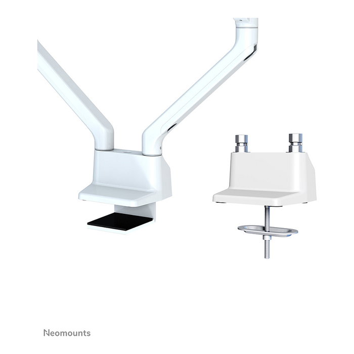 Neomounts FPMA-D750DWHITE2 Brazo de monitor doble giratorio y pivotante para 2 pantallas de 10 a 32 pulgadas, hasta 8 kg cada una, con resorte de gas y soporte Topfix, blanco Neomounts FPMA-D750DWHITE2 Brazo de monitor doble giratorio y pivotante para 2 pantallas de 10 a 32 pulgadas, hasta 8 kg cada una, con resorte de gas y soporte Topfix, blanco