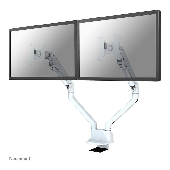 Neomounts FPMA-D750DWHITE2 Brazo de monitor doble giratorio y pivotante para 2 pantallas de 10 a 32 pulgadas, hasta 8 kg cada una, con resorte de gas y soporte Topfix, blanco Neomounts FPMA-D750DWHITE2 Brazo de monitor doble giratorio y pivotante para 2 pantallas de 10 a 32 pulgadas, hasta 8 kg cada una, con resorte de gas y soporte Topfix, blanco