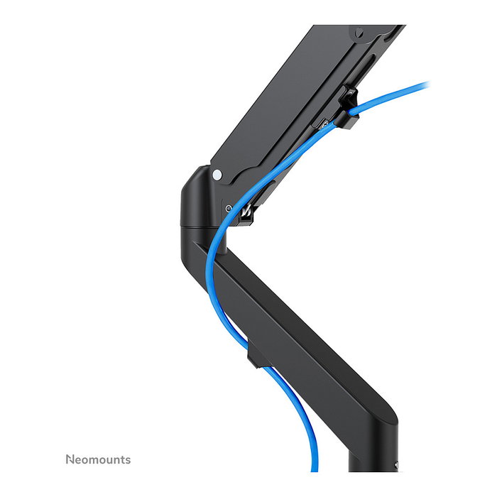 Newstar DS70-700BL1 Brazo de Monitor de Resorte de Gas Neomounts para Pantallas de 17 a 27 Pulgadas, 7 kg, VESA 100x100 mm, Negro - Soporte de Escritorio Full Motion