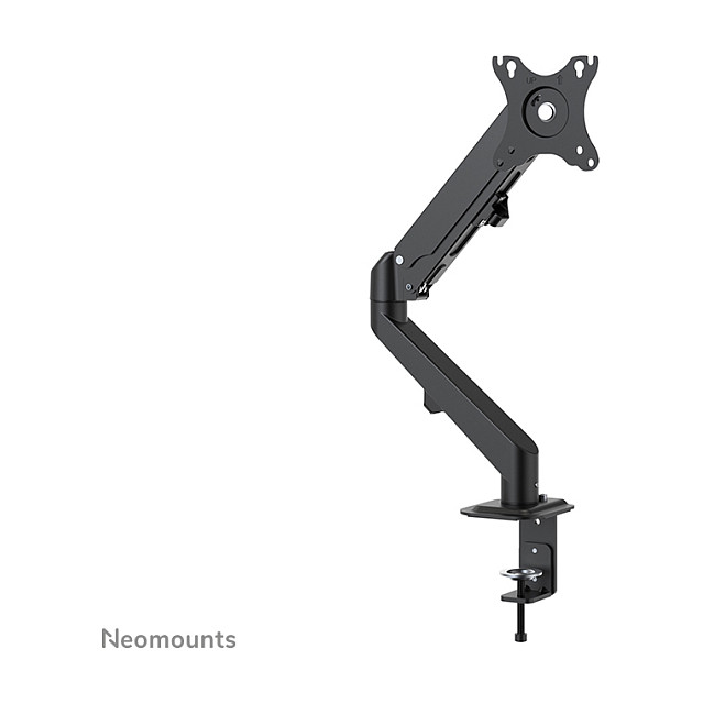 Newstar DS70-700BL1 Brazo de Monitor de Resorte de Gas Neomounts para Pantallas de 17 a 27 Pulgadas, 7 kg, VESA 100x100 mm, Negro - Soporte de Escritorio Full Motion