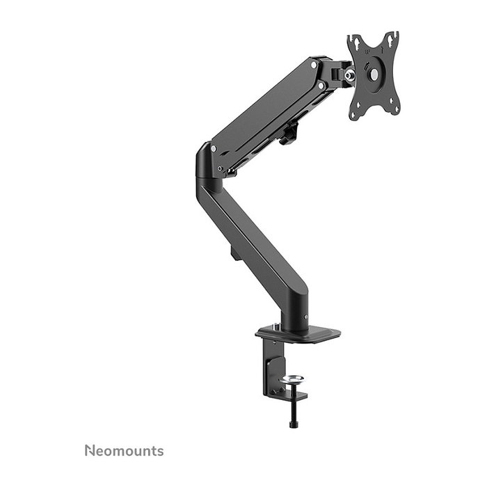 Newstar DS70-700BL1 Brazo de Monitor de Resorte de Gas Neomounts para Pantallas de 17 a 27 Pulgadas, 7 kg, VESA 100x100 mm, Negro - Soporte de Escritorio Full Motion