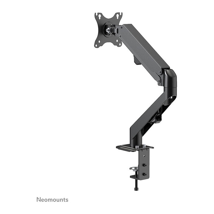Newstar DS70-700BL1 Brazo de Monitor de Resorte de Gas Neomounts para Pantallas de 17 a 27 Pulgadas, 7 kg, VESA 100x100 mm, Negro - Soporte de Escritorio Full Motion