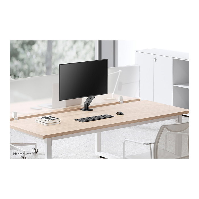 Newstar DS70-700BL1 Brazo de Monitor de Resorte de Gas Neomounts para Pantallas de 17 a 27 Pulgadas, 7 kg, VESA 100x100 mm, Negro - Soporte de Escritorio Full Motion