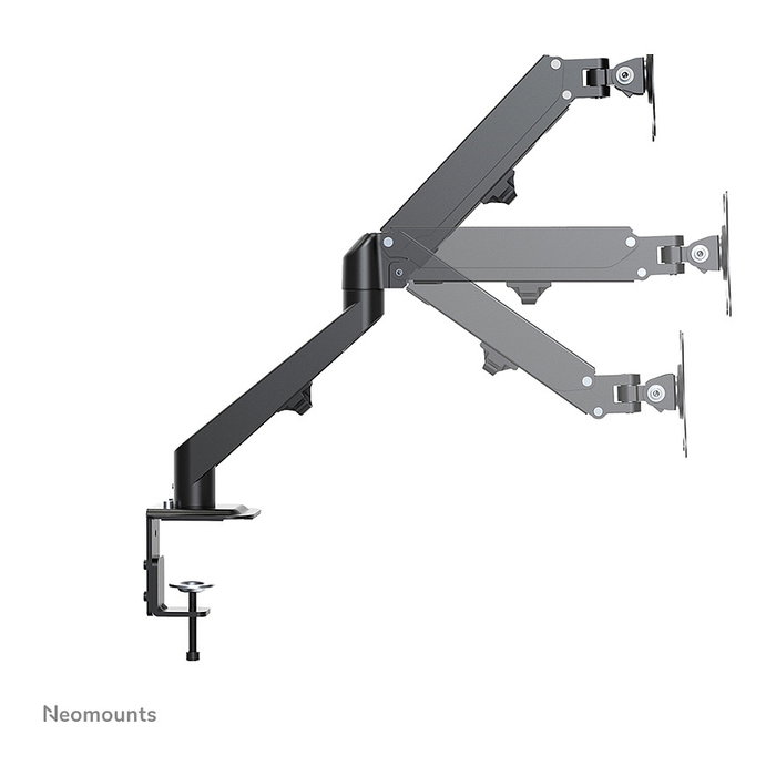 Newstar DS70-700BL1 Brazo de Monitor de Resorte de Gas Neomounts para Pantallas de 17 a 27 Pulgadas, 7 kg, VESA 100x100 mm, Negro - Soporte de Escritorio Full Motion