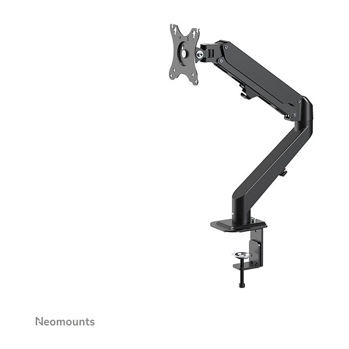 Newstar DS70-700BL1 Brazo de Monitor de Resorte de Gas Neomounts para Pantallas de 17 a 27 Pulgadas, 7 kg, VESA 100x100 mm, Negro - Soporte de Escritorio Full Motion