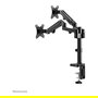Neomounts DS70-750BL2 Soporte de Escritorio para Monitor de 17-27 Pulgadas con Resorte de Gas y Pinza/Atornillado, Negro