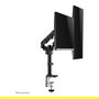 Neomounts DS70-750BL2 Soporte de Escritorio para Monitor de 17-27 Pulgadas con Resorte de Gas y Pinza/Atornillado, Negro