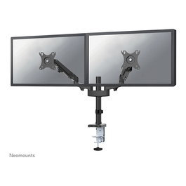 Neomounts DS70-750BL2 Soporte de Escritorio para Monitor de 17-27 Pulgadas con Resorte de Gas y Pinza/Atornillado, Negro