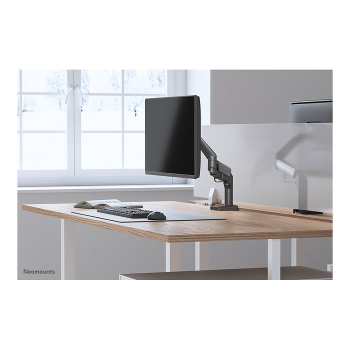 Newstar Neomounts DS70-810BL1 Brazo de Monitor Full-Motion de Resorte de Gas para Pantallas de 17 a 32 Pulgadas, Soporte Hasta 9 kg, Negro