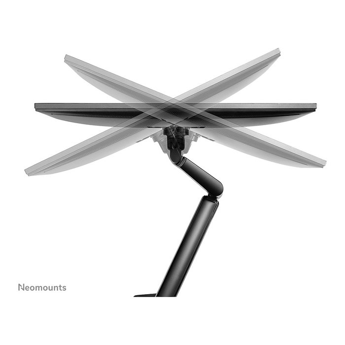 Newstar Neomounts DS70-810BL1 Brazo de Monitor Full-Motion de Resorte de Gas para Pantallas de 17 a 32 Pulgadas, Soporte Hasta 9 kg, Negro