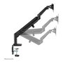 Newstar Neomounts DS70-810BL1 Brazo de Monitor Full-Motion de Resorte de Gas para Pantallas de 17 a 32 Pulgadas, Soporte Hasta 9 kg, Negro