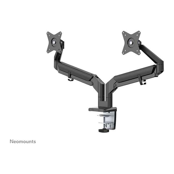Newstar Neomounts DS70-810BL2 Brazo de monitor con resorte de gas para pantallas de 17 a 32 pulgadas, montaje en escritorio, 9 kg de capacidad, ajustable, negro