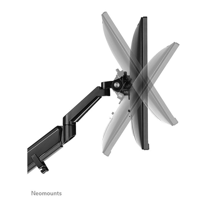 Newstar Neomounts DS70-810BL2 Brazo de monitor con resorte de gas para pantallas de 17 a 32 pulgadas, montaje en escritorio, 9 kg de capacidad, ajustable, negro