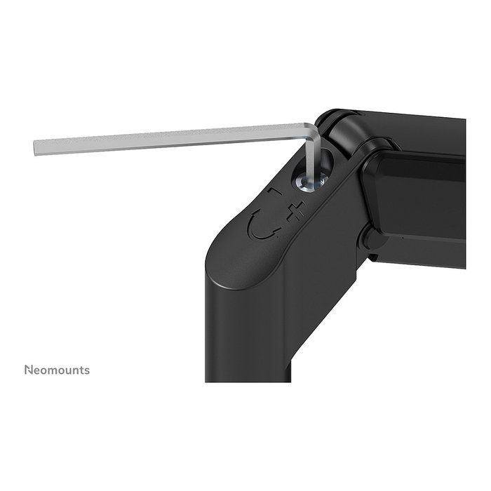 Newstar Neomounts DS70-810BL2 Brazo de monitor con resorte de gas para pantallas de 17 a 32 pulgadas, montaje en escritorio, 9 kg de capacidad, ajustable, negro