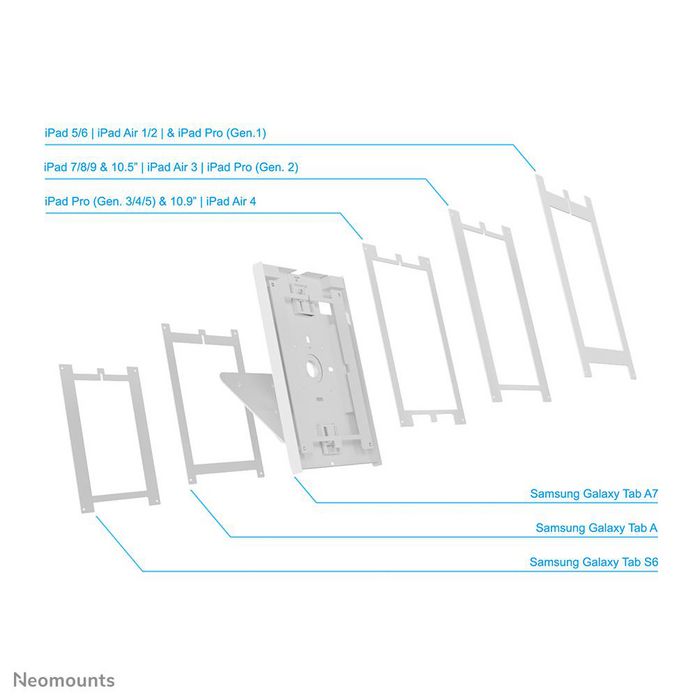 Neomounts TIS Soporte para Tabletas 9.7-11 Pulgadas Giratorio Blanco