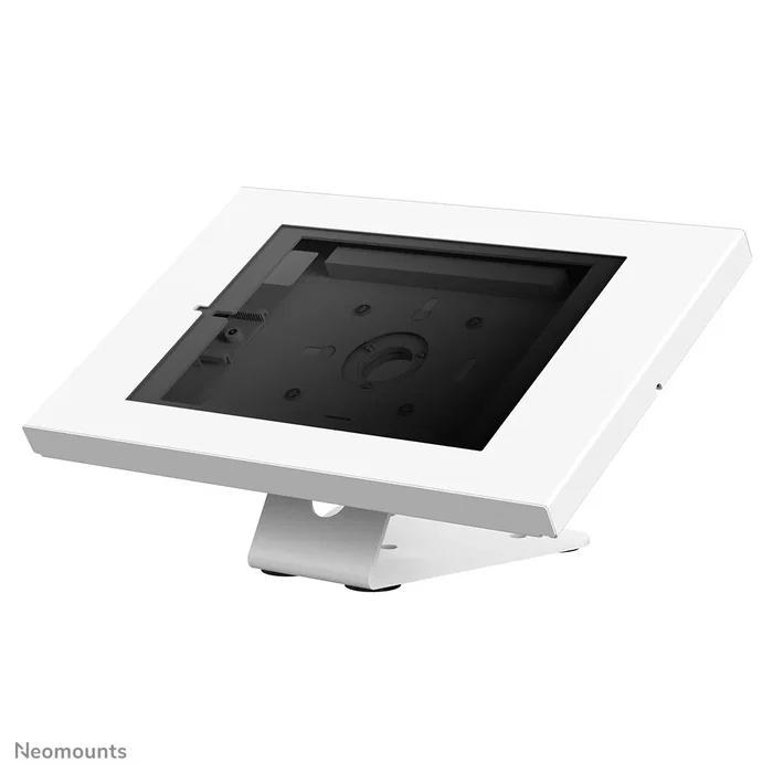 Neomounts DS15-630WH1 Soporte para Tablet Giratorio, Compatible con iPad 9.7"-11" y Samsung Galaxy Tab, de Mesa o Pared con Bloqueo Antirrobo, Color Blanco