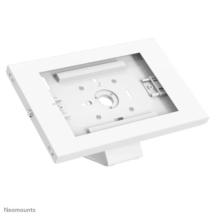 Neomounts DS15-630WH1 Soporte para Tablet Giratorio, Compatible con iPad 9.7"-11" y Samsung Galaxy Tab, de Mesa o Pared con Bloqueo Antirrobo, Color Blanco