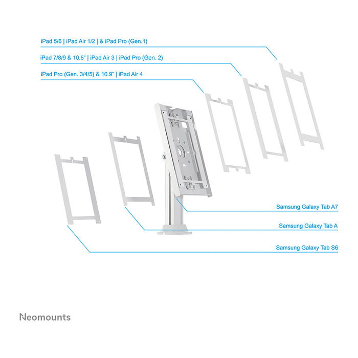 Neomounts Soporte Giratorio para Tablet de 9.7-11 Pulgadas DS15-640WH1 Blanco