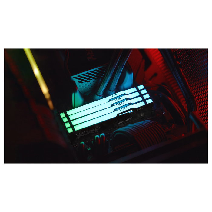 Kingston FURY Beast RGB Kit de 2 x 32 GB 64 GB DDR5 5600 MT/s CL40 288-pin DIMM con RGB y Disipador Térmico para PC