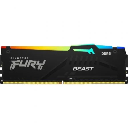 Kingston Technology FURY Beast RGB módulo de memoria 16 GB 1 x 16 GB DDR5 6000 MHz Kingston Technology FURY Beast RGB módulo de memoria 16 GB 1 x 16 GB DDR5 6000 MHz