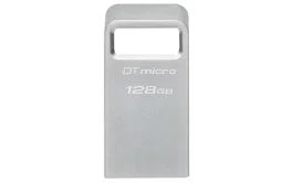 Kingston DataTraveler Micro 128GB USB 3.2 Gen 1 200MB/s Sin Tapa Plata