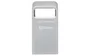 Kingston DataTraveler Micro DTMIC3G2 - Pendrive USB 3.2 Gen 1 de 128 GB, Metal, Plata, Compacto, Alta Velocidad de Lectura 200 MB/s, Con Llavero