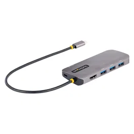StarTech.com Docking Station USB-C 127B-USBC-MULTIPORT | Hub 6-en-1 con HDMI 4K 60Hz HDR, 3 Puertos USB-A 5Gbps, Ethernet GbE, PD 100W para MacBook, Windows, Thunderbolt 3/4