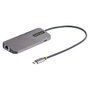StarTech.com Adaptador Multipuertos USB-C 4K 60Hz, 3x USB-A 3.2, PD 100W, Gris