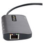 StarTech.com Adaptador Multipuertos USB-C 4K 60Hz, 3x USB-A 3.2, PD 100W, Gris