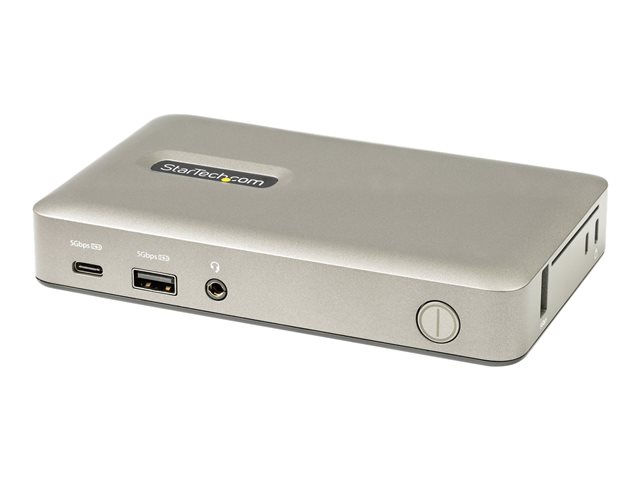 Startech Docking Station USB-C a DisplayPort/VGA, Hub 4 Puertos USB 3.1, 4K 30Hz, Alimentación PD 65W para Portátiles