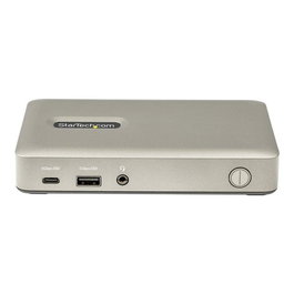 Startech Docking Station USB-C a DisplayPort/VGA, Hub 4 Puertos USB 3.1, 4K 30Hz, Alimentación PD 65W para Portátiles