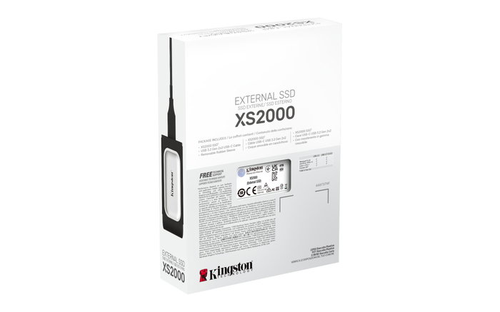 Kingston External SSD XS2000 4TB SXS2000/4000G Negro y Plateado
